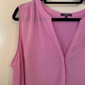 NYDJ Sleeveless Pintuck Blouse